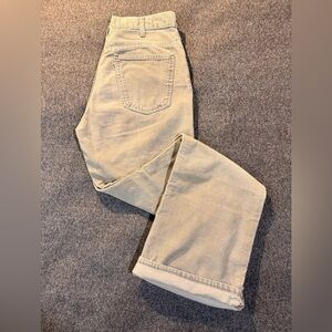 Vintage 1977 Levi’s Unisex Bell Flare Corduroy White Tab Made In USA Gray 30x31